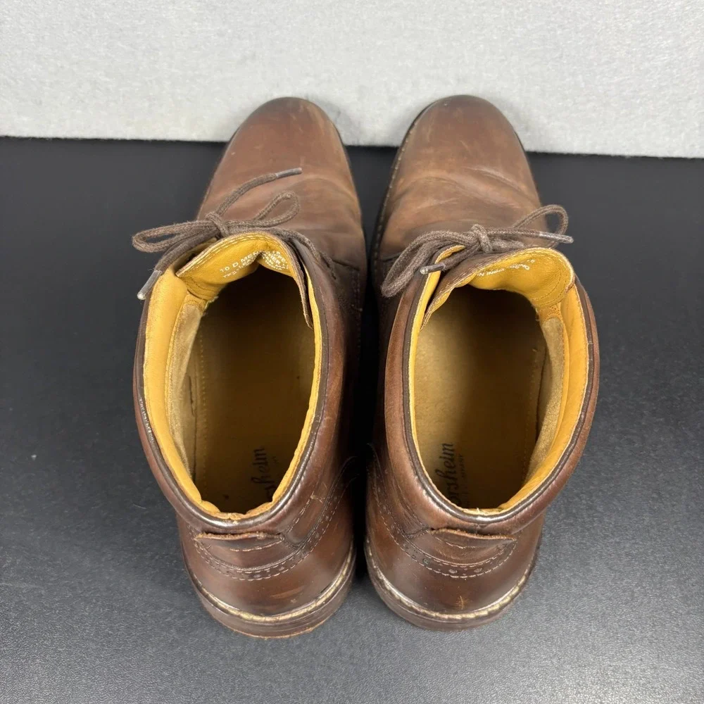 Florsheim Fenway Men's Brown Leather Chukka Boots Plain Toe Size 10 D 11875-215